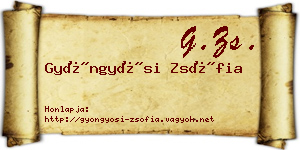 Gyöngyösi Zsófia névjegykártya